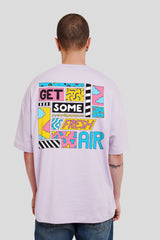 Pop Art Vibes Lilac Printed T-Shirt