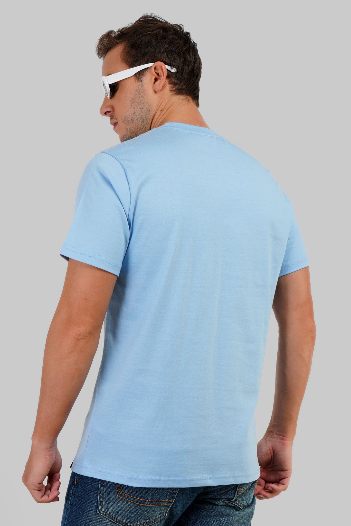 Problem Child Powder Blue Regular Fit T-Shirt Men