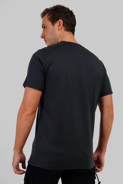 Ghost Black Regular Fit T-Shirt Men