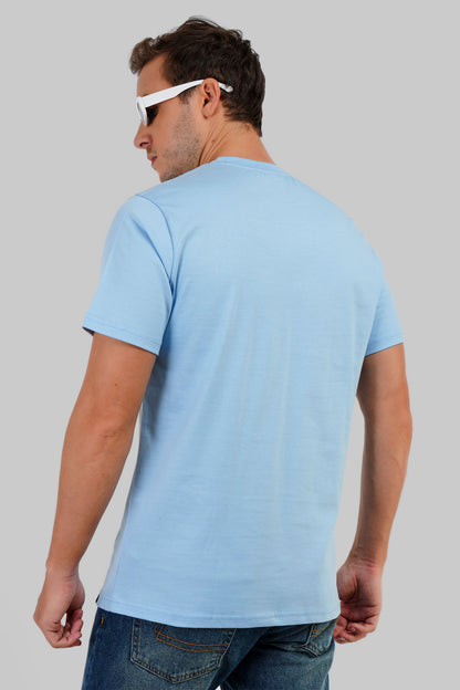 Go Skate Powder Blue Regular Fit T-Shirt Men