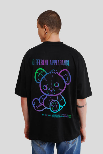 Different Appearance Black Printed Baggy T-Shirt