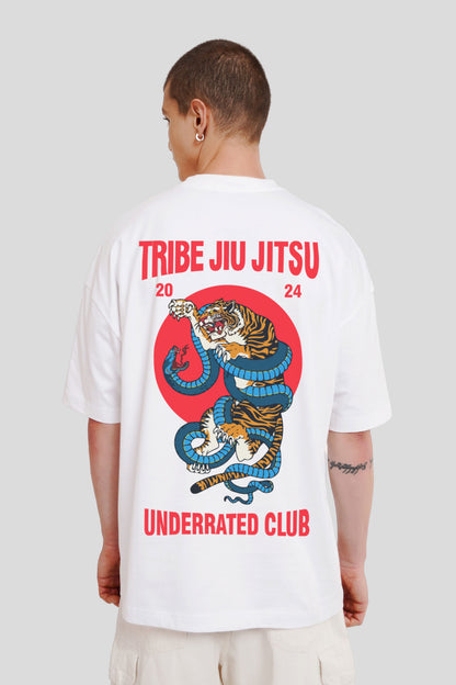 Jiu Jitsu White Printed T-Shirt