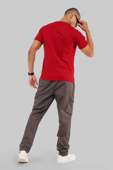 Arrggh Red Regular Fit T-Shirt Men