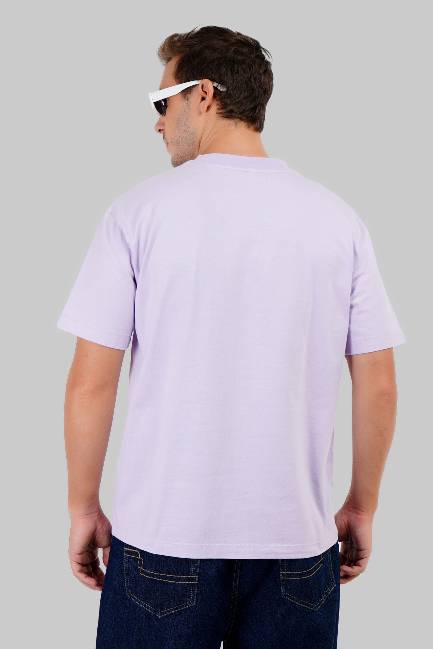 Pizza Punch Lilac Printed T-Shirt