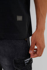 VIP Status Black Baggy Fit T-Shirt Men Pic 3