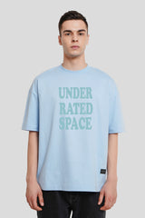 Astroworld Powder Blue Baggy Fit T-Shirt Men