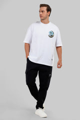 Baby Astronaut White Baggy Fit T-Shirt Men Pic 4