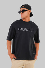 Balance Black Baggy Fit T-Shirt Men