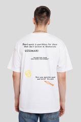 Uzumaki White Oversized Fit T-Shirt Men