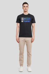 Be Original Neon Black Regular Fit T-Shirt Men Pic 4