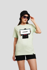 Be Underrated Pastel Green Printed T-Shirt