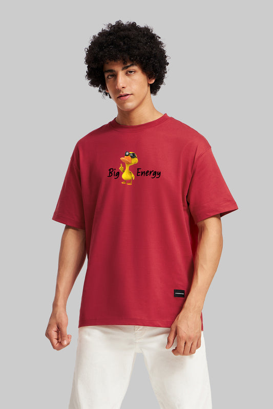 Big Duck Energy Red Oversized Fit T-Shirt Men Pic 1