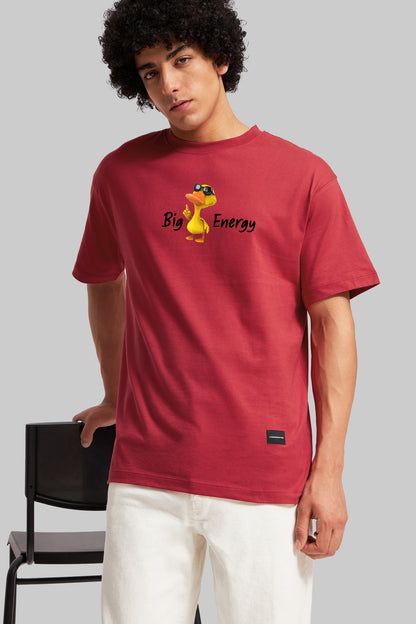 Big Duck Energy Red Oversized Fit T-Shirt Men Pic 3