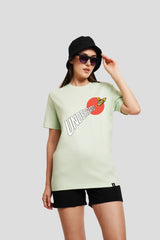 Rocketo Pastel Green Printed T-Shirt