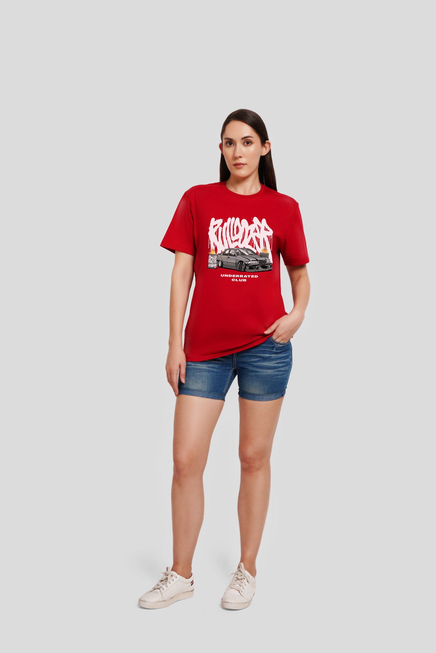 Street Racer Red Printed T-Shirt