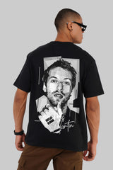 Chris Martin Black Oversized Fit T-Shirt Men Pic 1