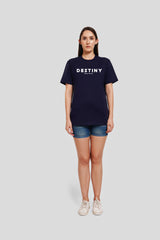 Destiny Navy Blue Printed T-Shirt