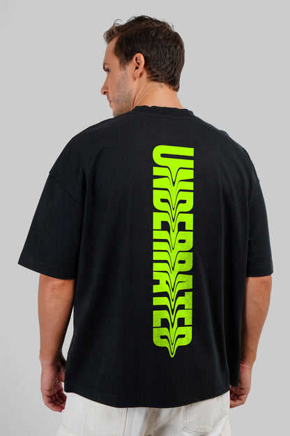 Underrated Green Black Baggy Fit T-Shirt Men Pic 1