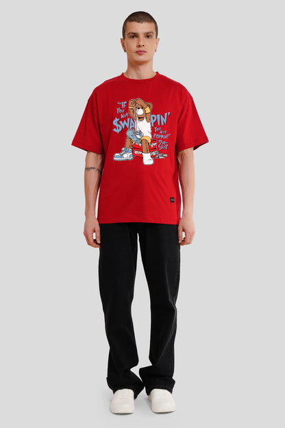 Lil' Bear, Big Dreams Red Printed T-Shirt