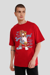 Lil' Bear, Big Dreams Red Printed T-Shirt