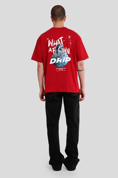 Drip Red Printed T-Shirt