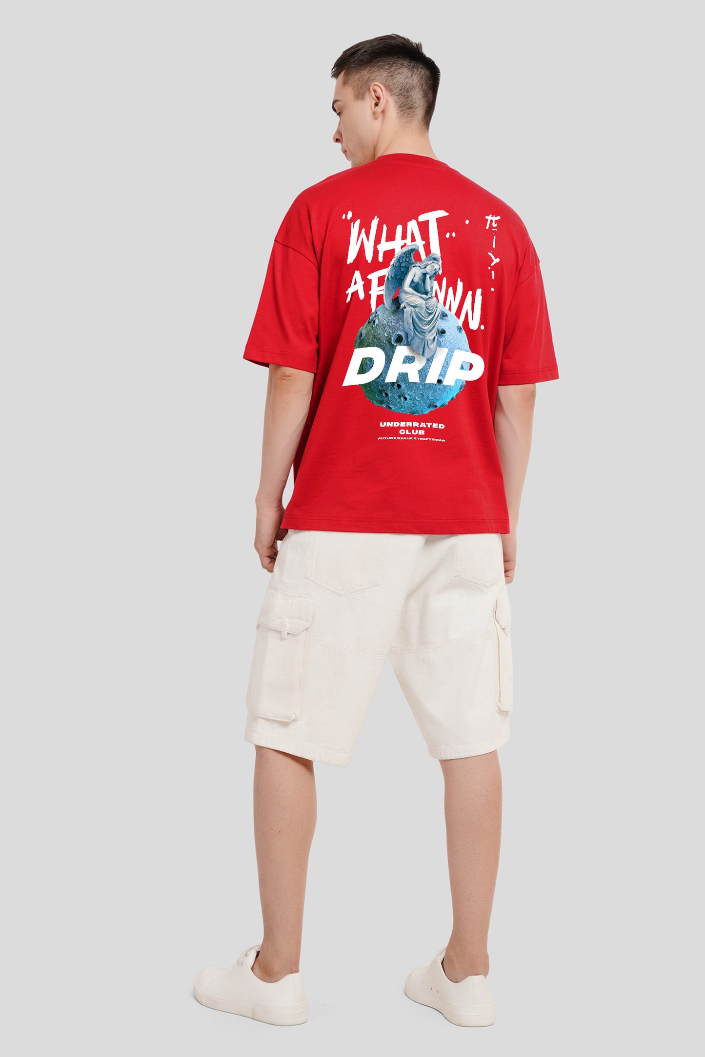 Drip Red Printed T-Shirt