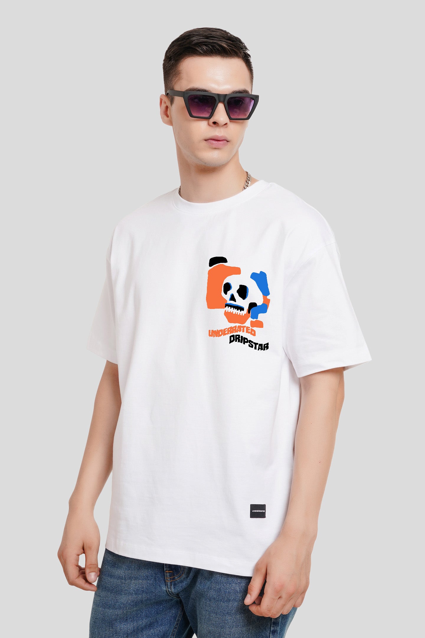 Dripstar White Printed T-Shirt