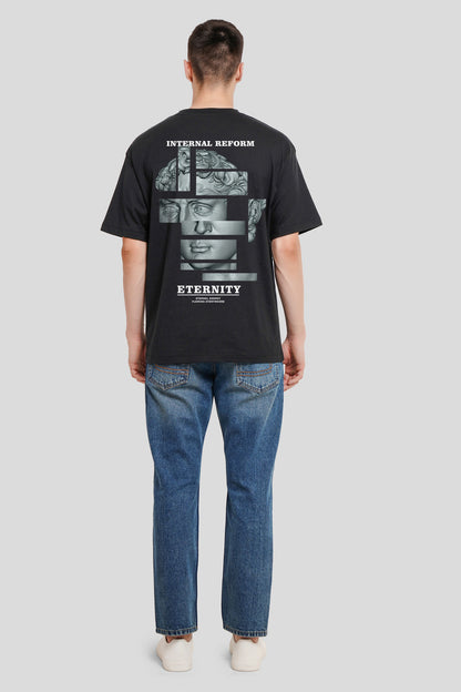 Eternity New Black Oversized Fit T-Shirt Men Pic 5