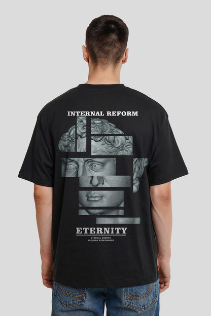 Eternity New Black Oversized Fit T-Shirt Men Pic 2