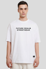 Firerated White Baggy Fit T-Shirt Men Pic 1