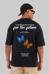 For The Future Black Baggy Fit T-Shirt Men