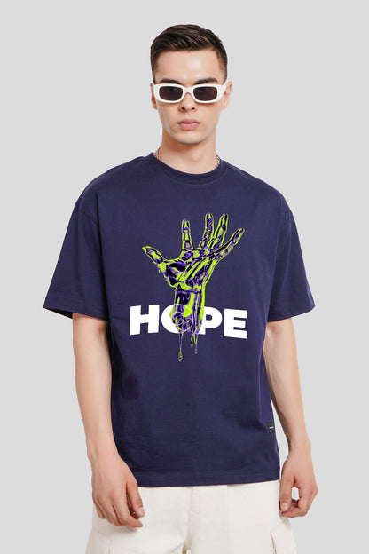 Hope Navy Blue Printed T-Shirt