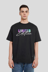 Limited Edition 2 Black Oversized Fit T-Shirt Men Pic 1