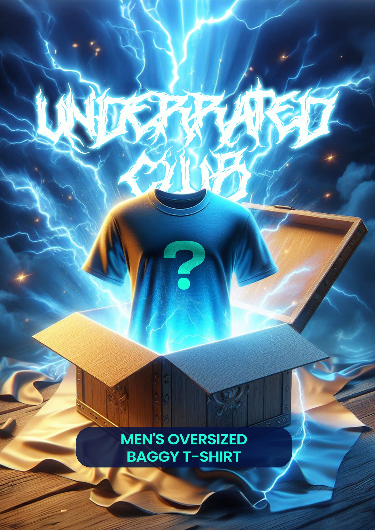 Oversized Baggy Mystery T Shirt For Men Pic 1