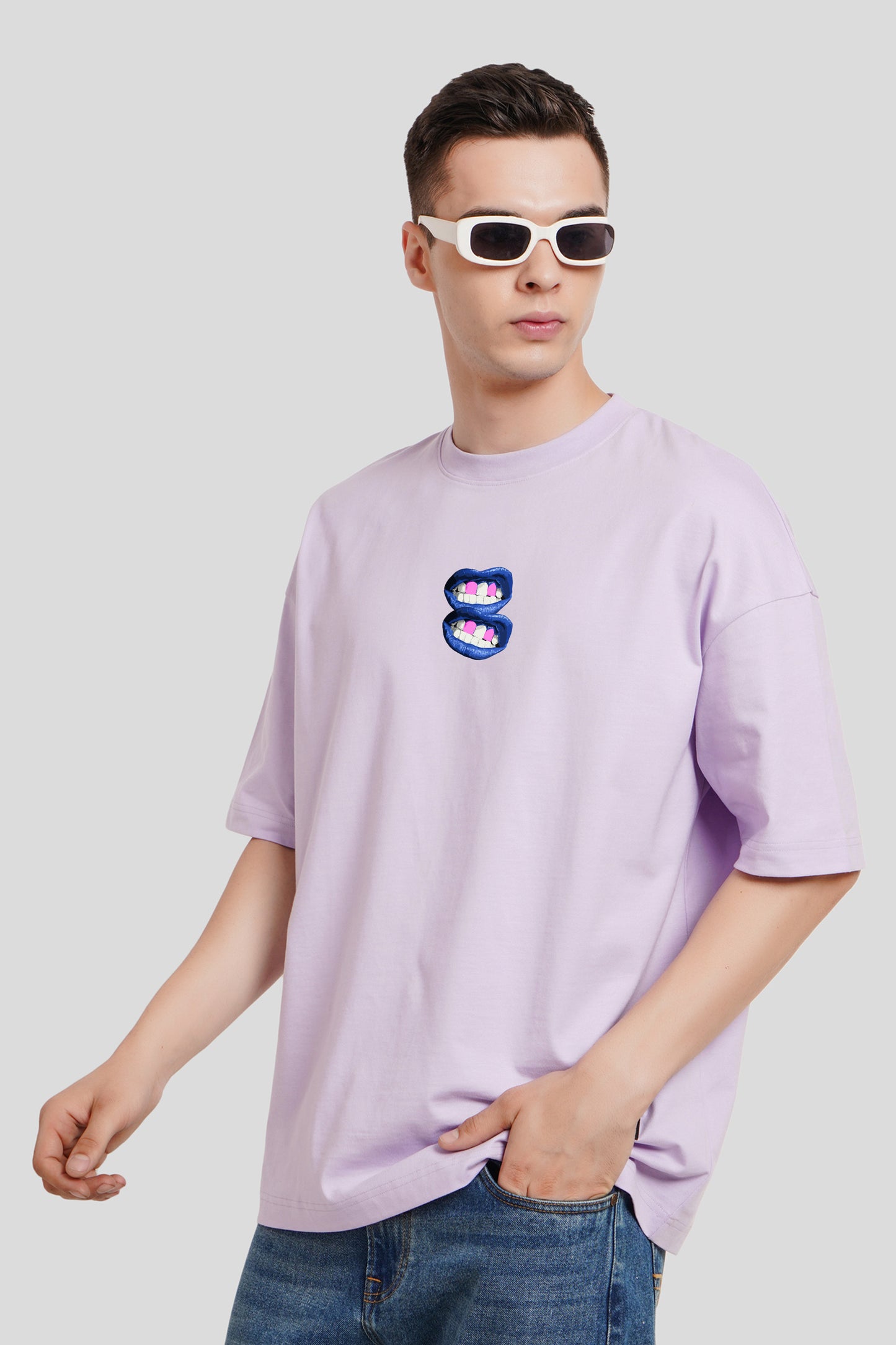 Money Is The Motive Lilac Printed T-Shirt