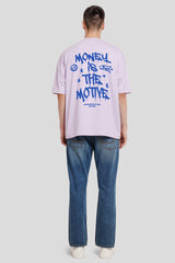 Money Is The Motive Lilac Printed T-Shirt