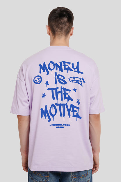 Money Is The Motive Lilac Printed T-Shirt