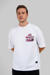 My Comfort Zone White Baggy Fit T-Shirt Men