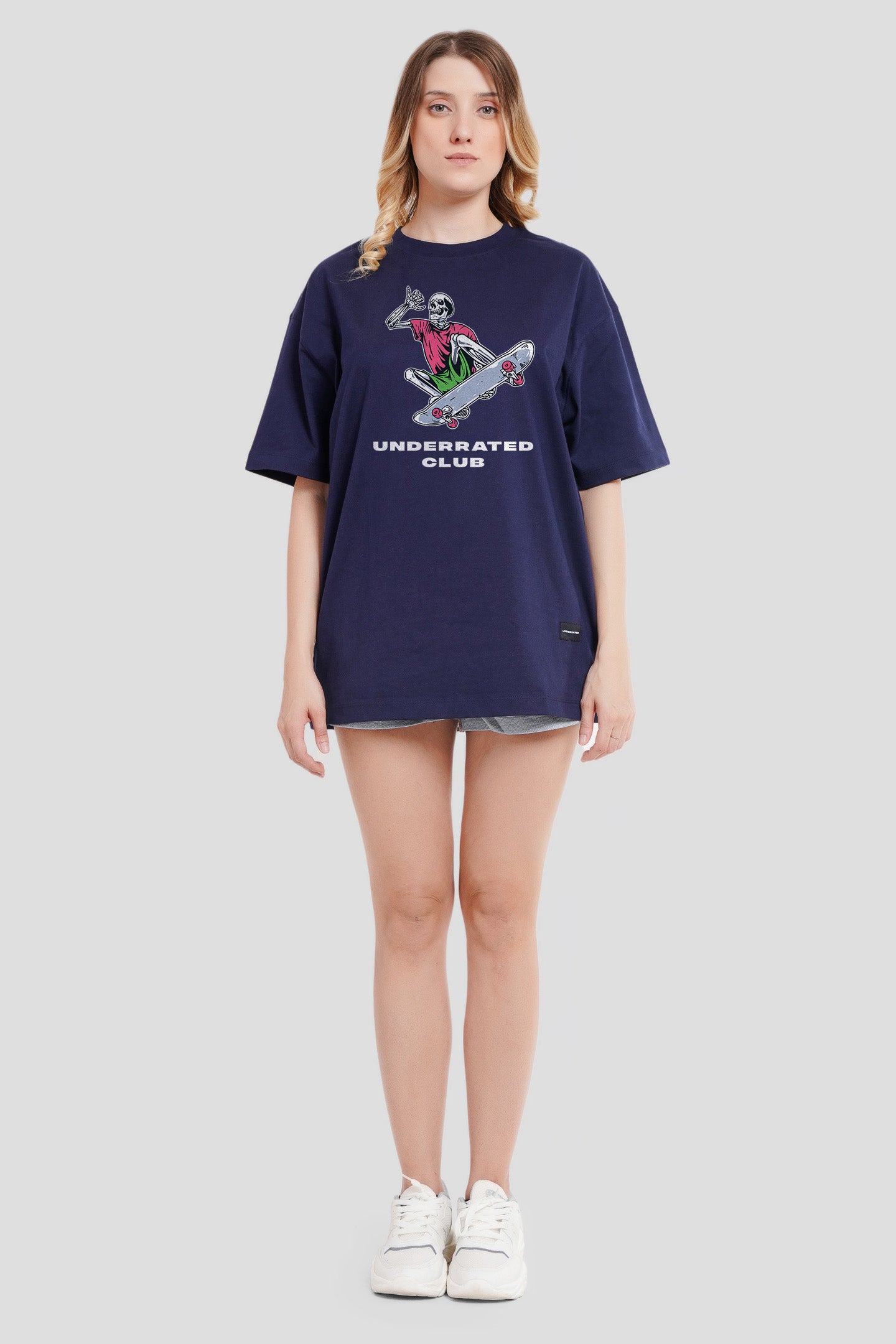 Skater's Street Navy Blue Printed T-Shirt