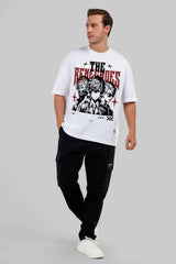 Benecades White Baggy Fit T-Shirt Men