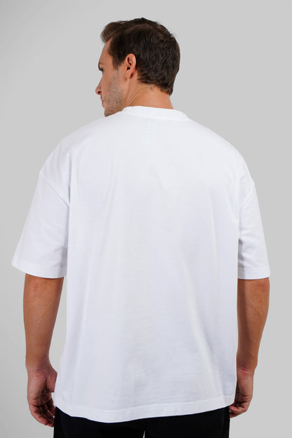 Underrated World White Baggy Fit T-Shirt Men Pic 2