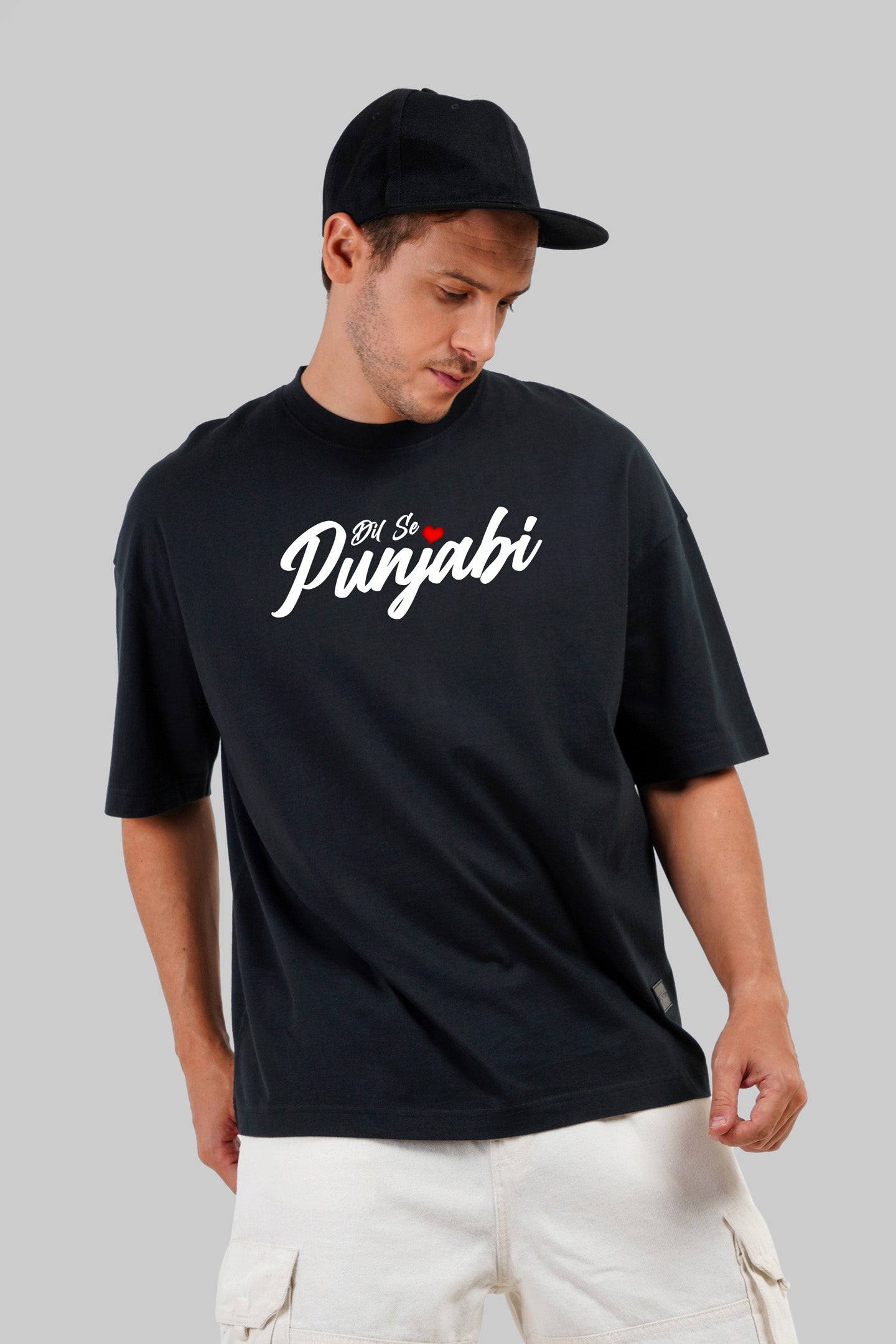 Urban Punjabi Black Baggy Fit T-Shirt Men Pic 1