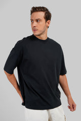 Underrated Green Black Baggy Fit T-Shirt Men Pic 2