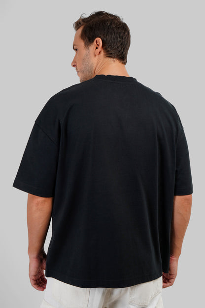 Street Gangster Black Baggy Fit T-Shirt Men