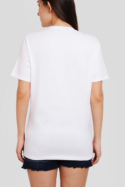 Good Vibes White Printed T-Shirt