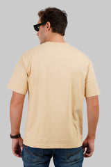 What's Up Haters Beige Oversized Fit T-Shirt Men Pic 4