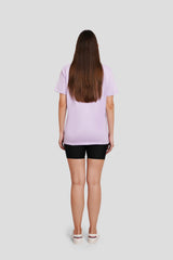 New Gen Vibe Lilac Printed T-Shirt