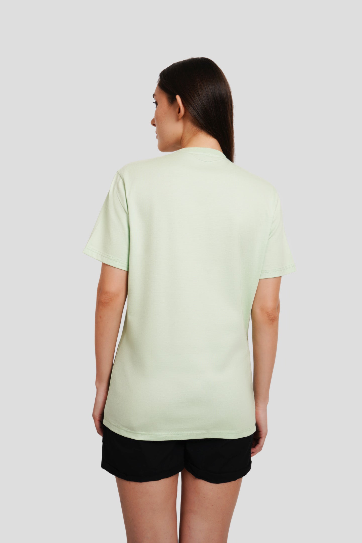 Head Banger Pastel Green Printed T-Shirt