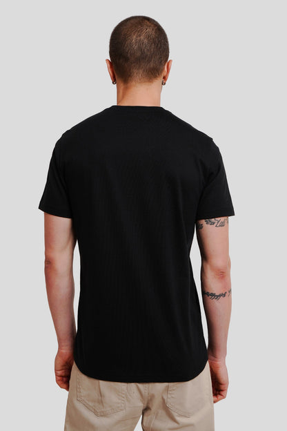 Underrated World Black Printed T-Shirt Men Regular Fit