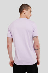 Underrated Essentials Lilac Printed T-Shirt